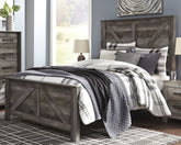 Hoover Furniture Outlet - Ashley Furniture - Wynnlow Queen Crossbuck Panel Bed - Queen Crossbuck Panel Bed - B440B9